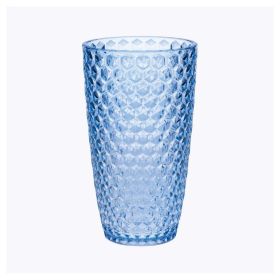Diamond Cut Acrylic Glasses Drinking Set of 4 (19oz), Plastic Drinking Glasses, BPA Free Cocktail Glasses, Drinkware Set, Drinking Water Glasses