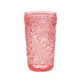 Paisley Acrylic Glasses Drinking Set of 4 Hi Ball (17oz), Plastic Drinking Glasses, BPA Free Cocktail Glasses, Drinkware Set, Drinking Water Glas